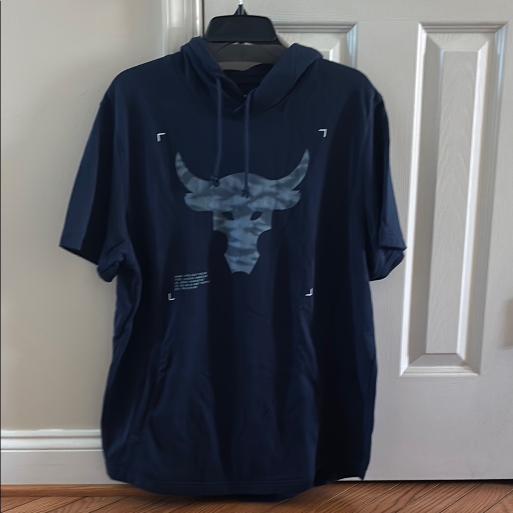 Navy Blue Graphic Hoodie